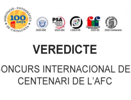 Veredicto concurso internacional del Centenari de l’AFC