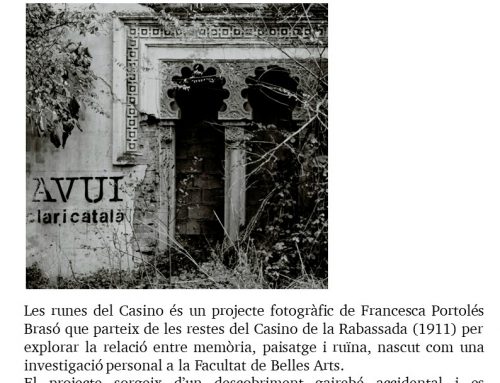 Expo externa Les Runes del Casino de Francesca Portolés Brasó