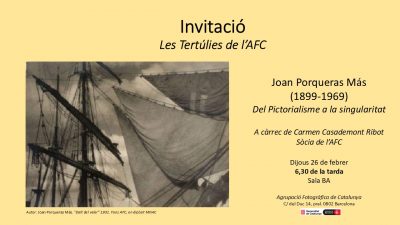 Les Tertúlies fotogràfiques de l’AFC / 26/02